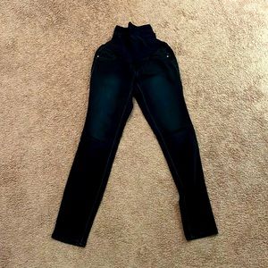 Maternity dark blue jeggings